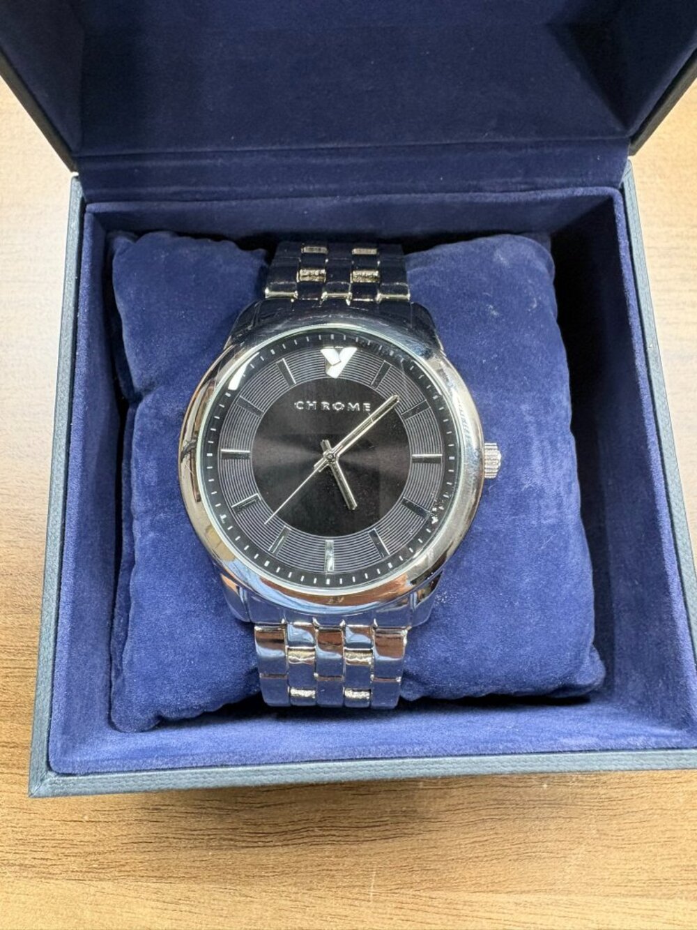 Chrome Stainless Steel Watch